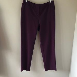 Ellen Tracy Plum Trousers